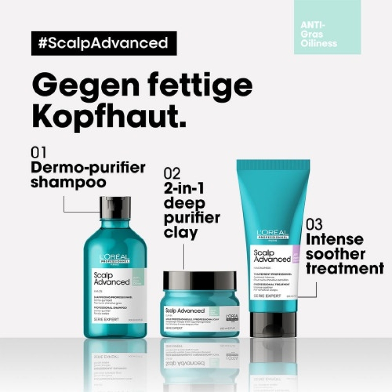 L'Oréal Professionnel Paris Serie Expert Scalp Advanced Anti-Oiliness Dermo-Purifier Shampoo 300ml