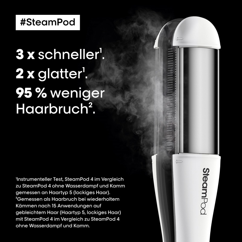 L'Oréal Professionnel Paris Steampod 4.0 Weiß Glätteisen mit Dampf