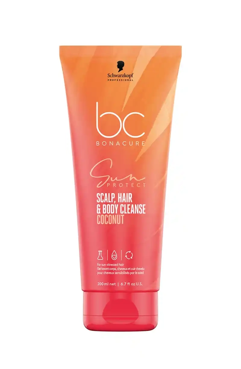 Schwarzkopf Bonacure Sun Protect 3-In-1 Scalp Hair & Body Cleanse 200ml