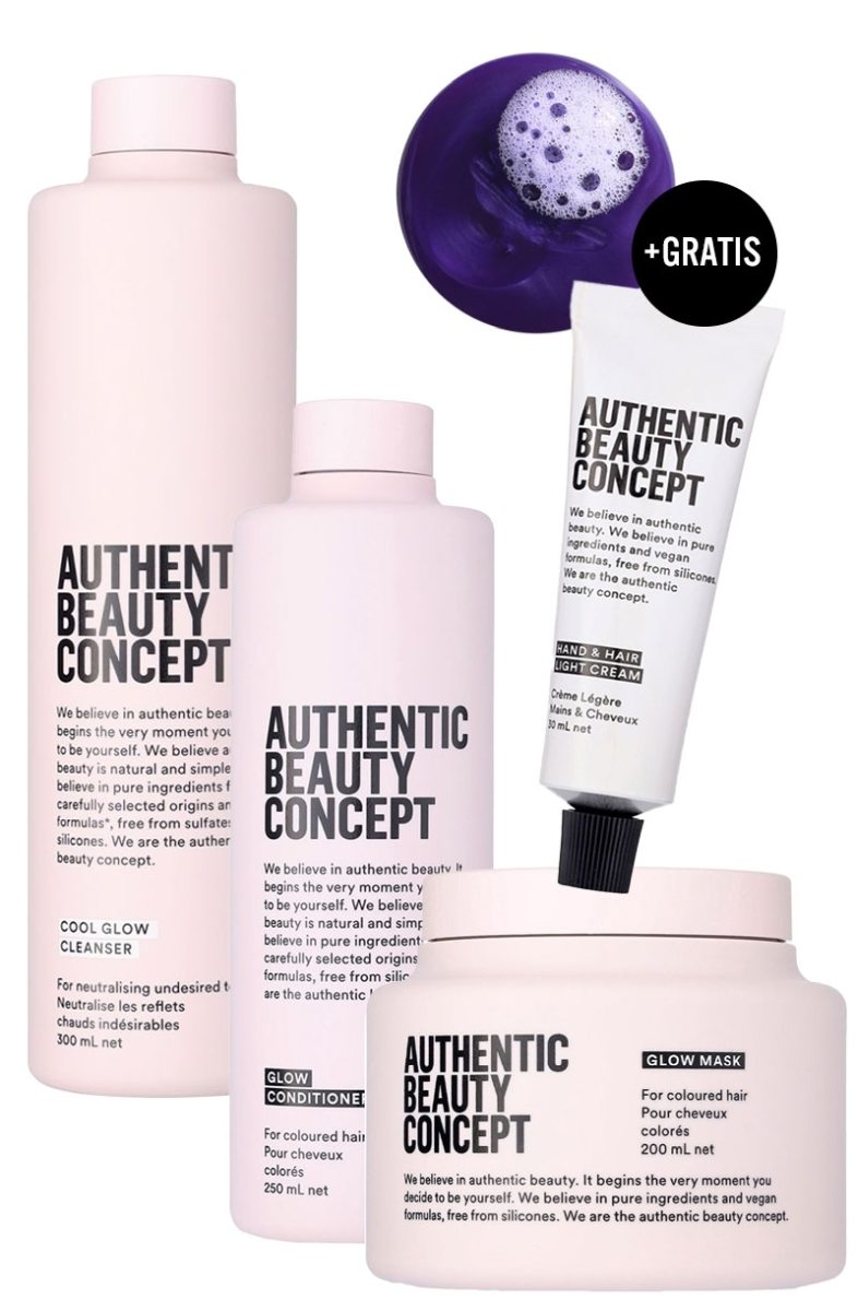 Authentic Beauty Concept COOL Glow Bundle Sparset + Hand & Hair Light Cream 30ml