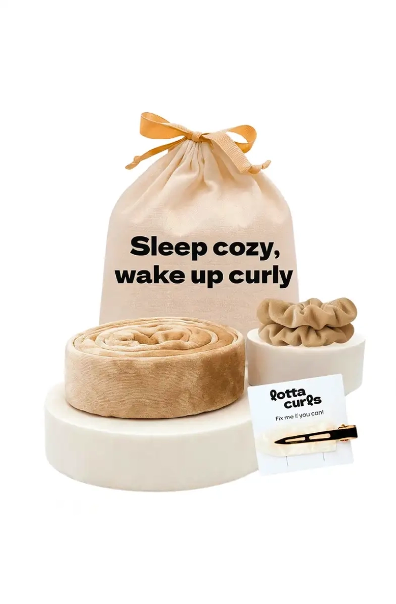 Lotta Curls Lockenband Shiny Beige