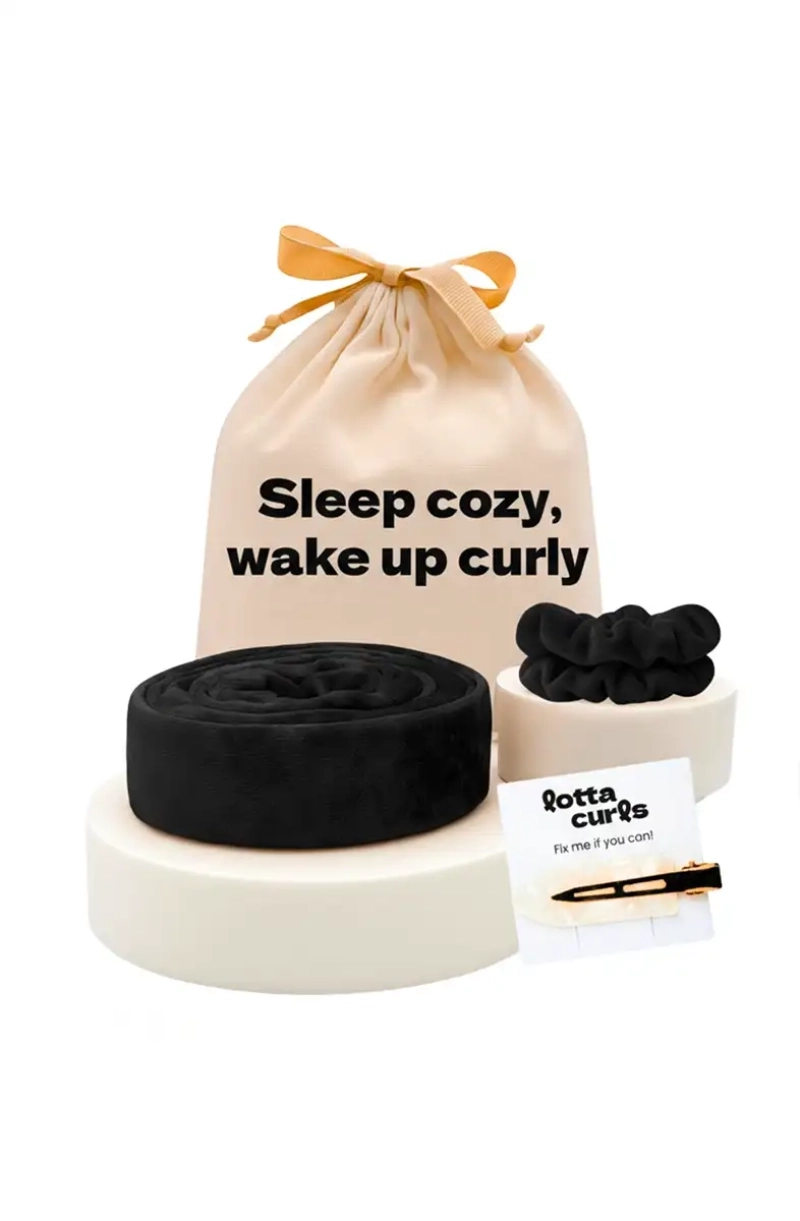 Lotta Curls Lockenband Royal Black