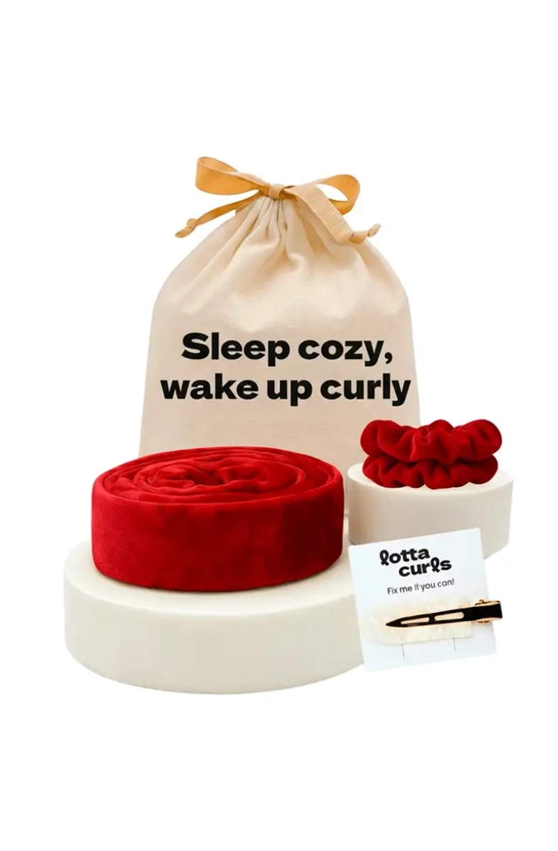 Lotta Curls Lockenband Bordeaux Red