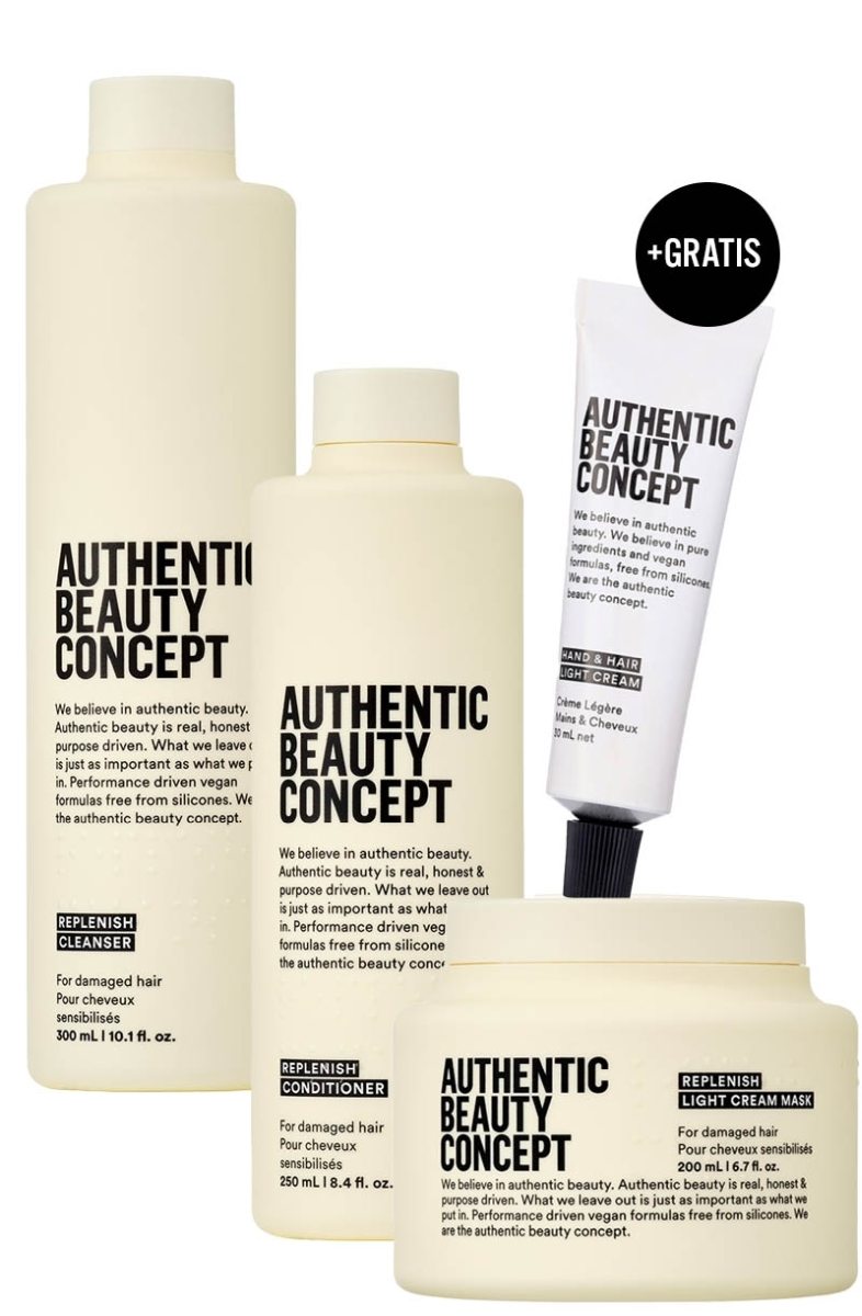 Authentic Beauty Concept LIGHT Replenish Bundle Sparset + Hand & Hair Cream 30ml