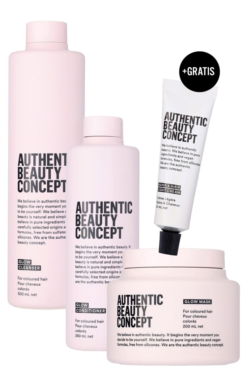 Authentic Beauty Concept Glow Bundle Sparset + Hand & Hair Light Cream 30ml