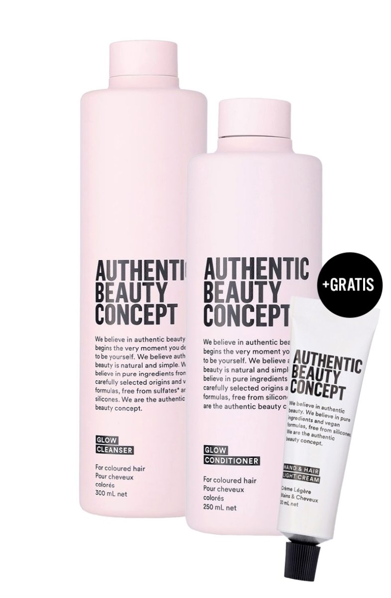 Authentic Beauty Concept Glow Duo Shampoo Conditioner + Hand & Hair Light Cream 30ml